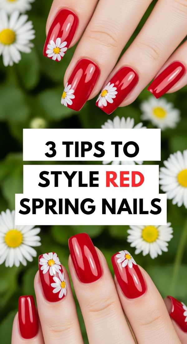 The 2026 Nail Edit: Aesthetic Styles You'll Be Seeing Everywhere 3 Tips To Style Red Spring Nails 69ff5aada1444