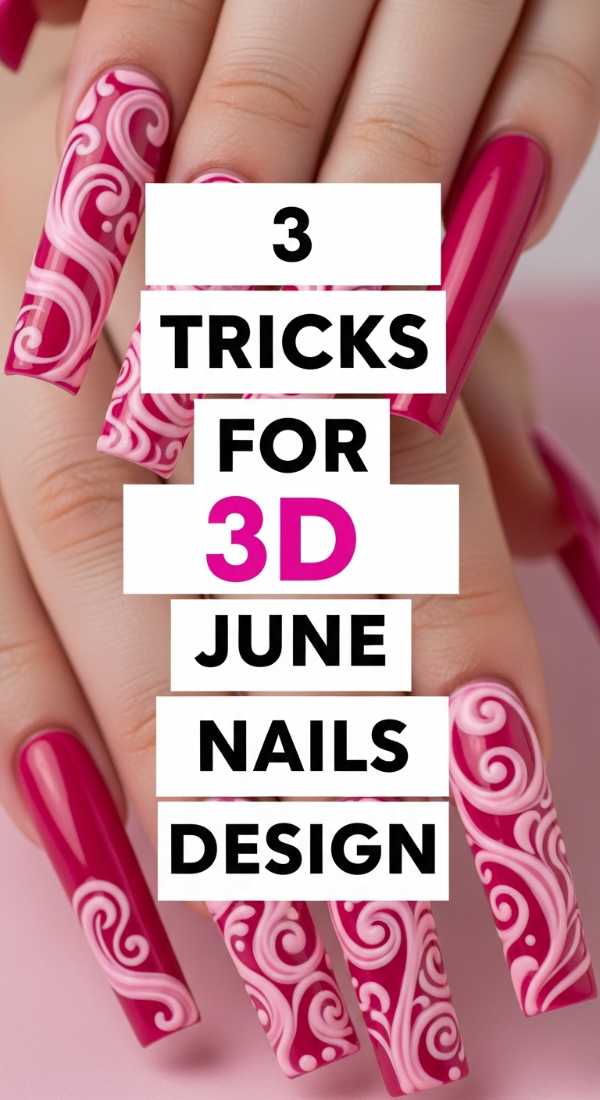 From Neon to Nude: June’s Must-Have Mani Inspiration 3 Tricks For 3d June Nails Design 6a0f0dae10b55
