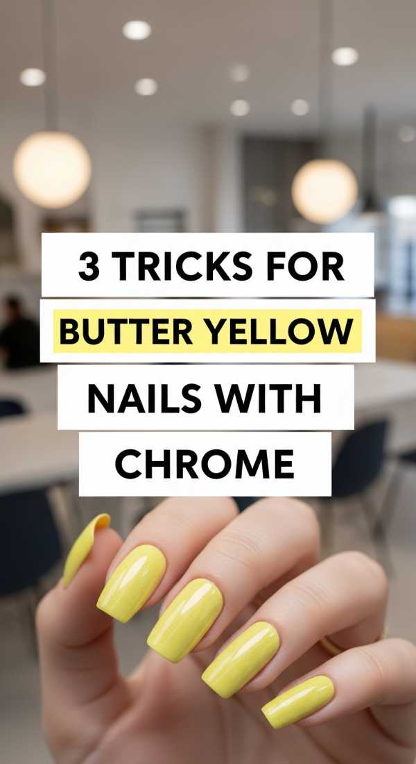 3 Tricks For Butter Yellow Nails With Chrome 6a033a08c3bc7