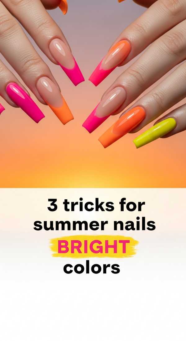 3 Tricks For Summer Nails Bright Colors 69f876f86c74e