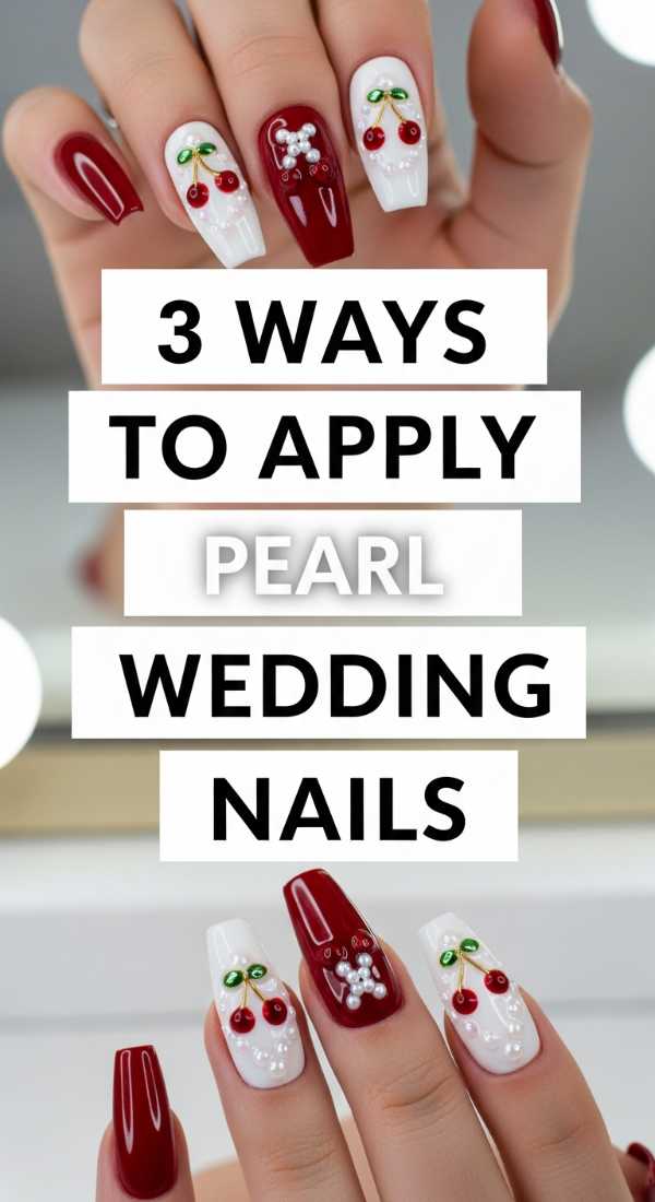 3 Ways To Apply Pearl Wedding Nails 69f876ea7d016