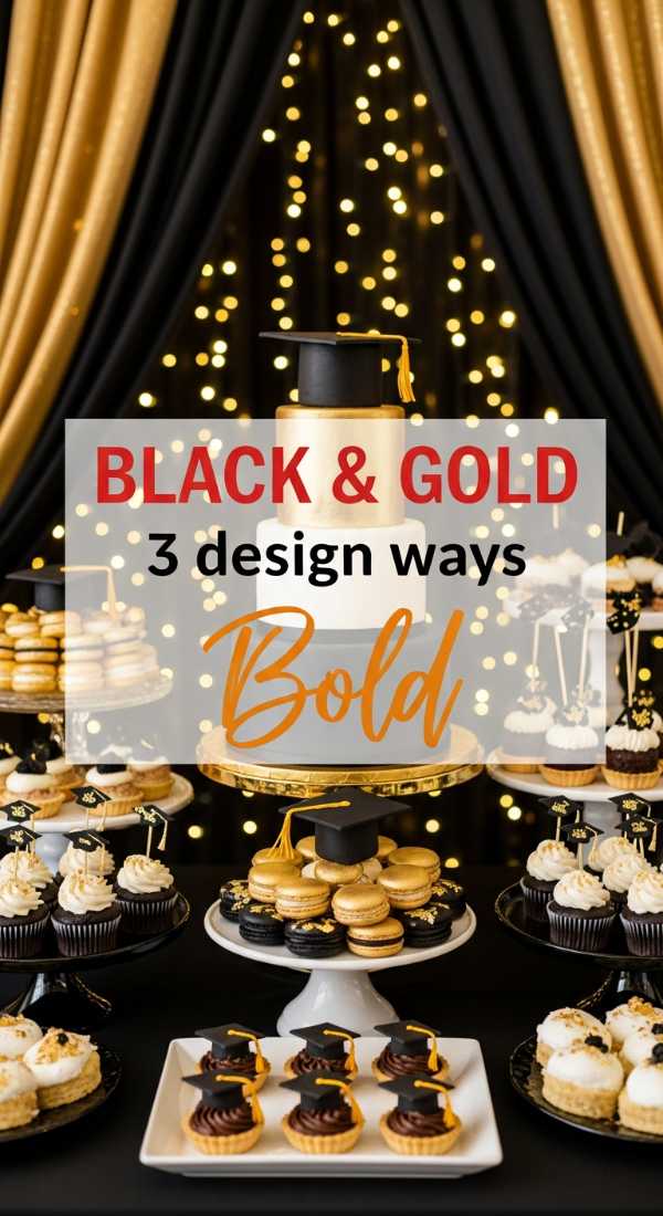 3 Ways To Design Black And Gold Grad Decor 6a0d9edb5dfe5