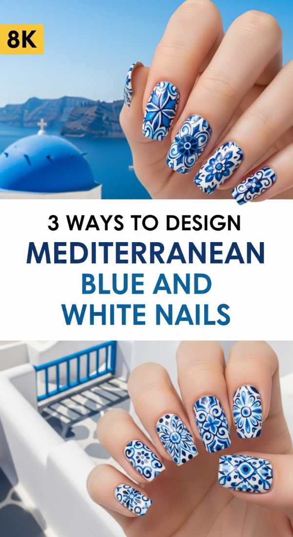 3 Ways To Design Mediterranean Blue And White Nails 69fc7e4de55ab