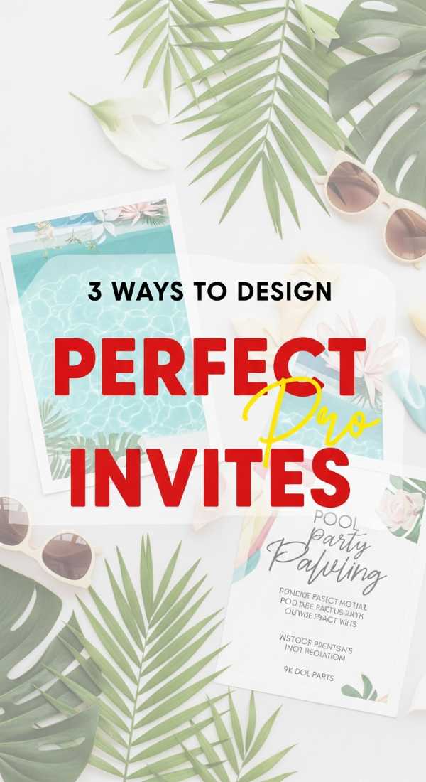 Pool Party 101: Everything You Need for the Best Bash Ever 3 Ways To Design The Perfect Invite 6a0dbf9897e64