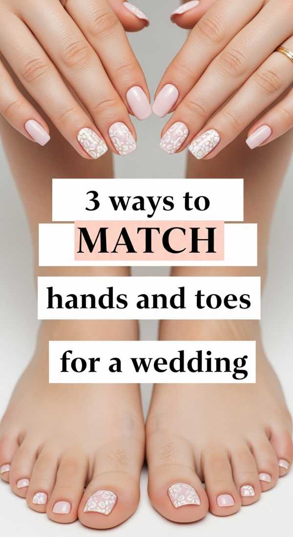 3 Ways To Match Hands And Toes Nails For A Wedding 69ff5ab8d1ffd