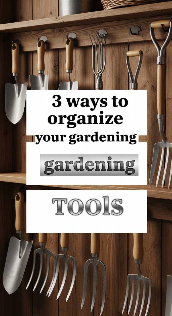 3 Ways To Organize Your Gardening Tools 69f4858e65788