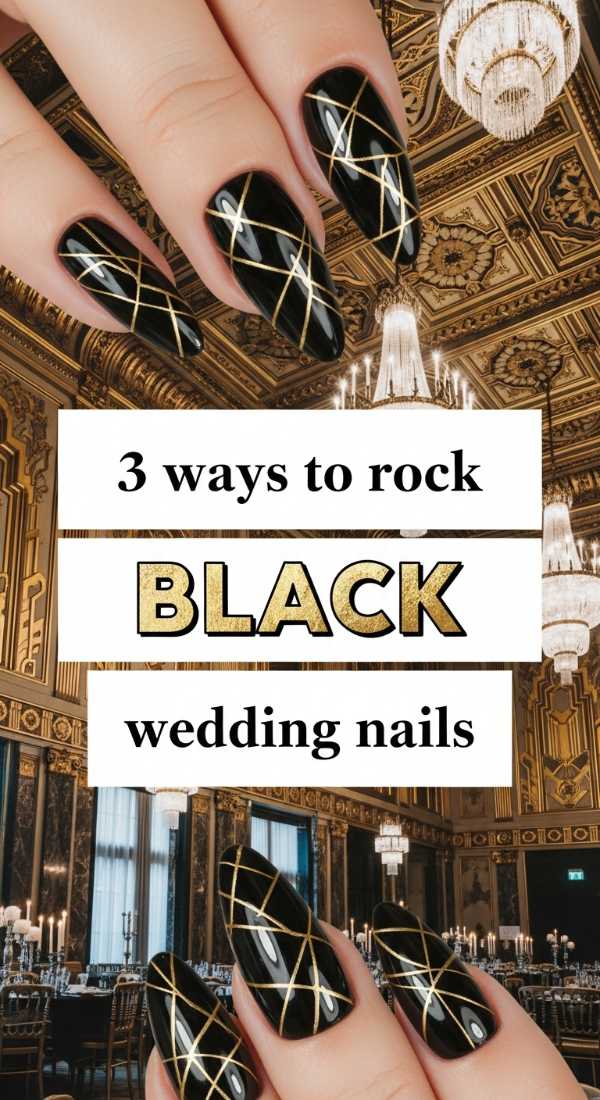 3 Ways To Rock Black Wedding Nails 6a0059d99c015