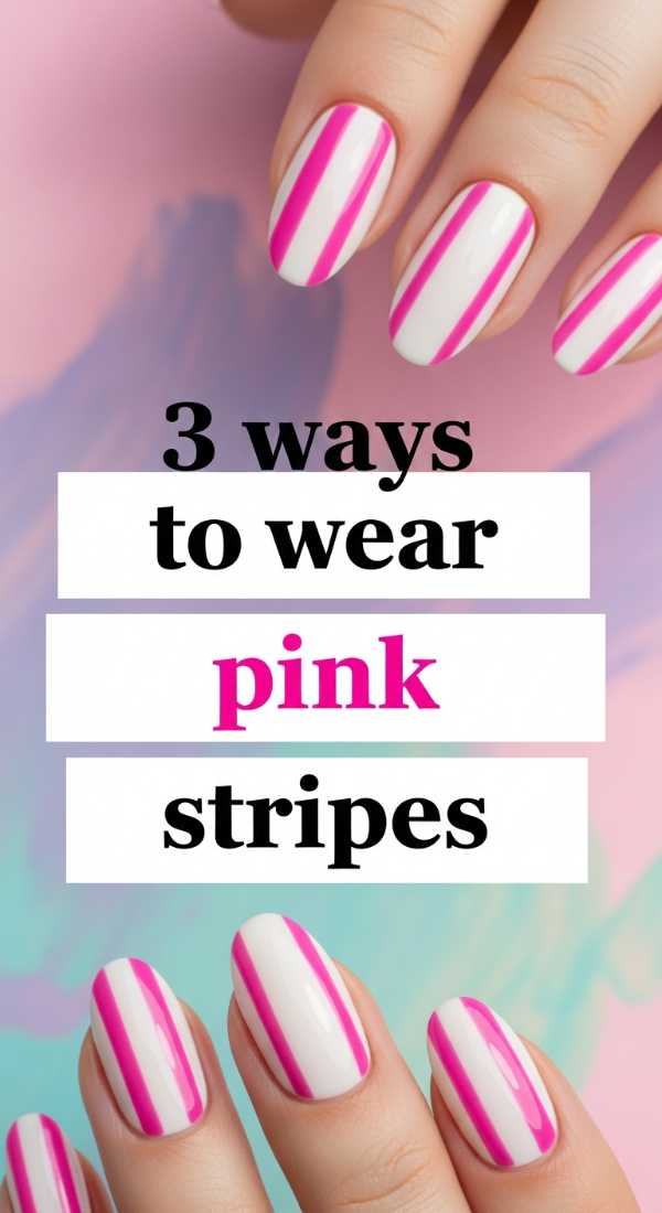 Pastel Perfection & Petal Prints: Everything Trendy for May Nails 3 Ways To Wear Pink Stripes 69fb975feae21