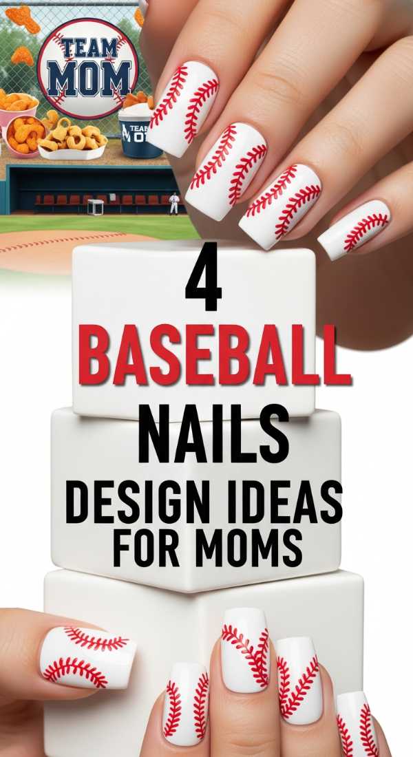 4 Baseball Nails Design Ideas For Moms 6a033a082ae3f