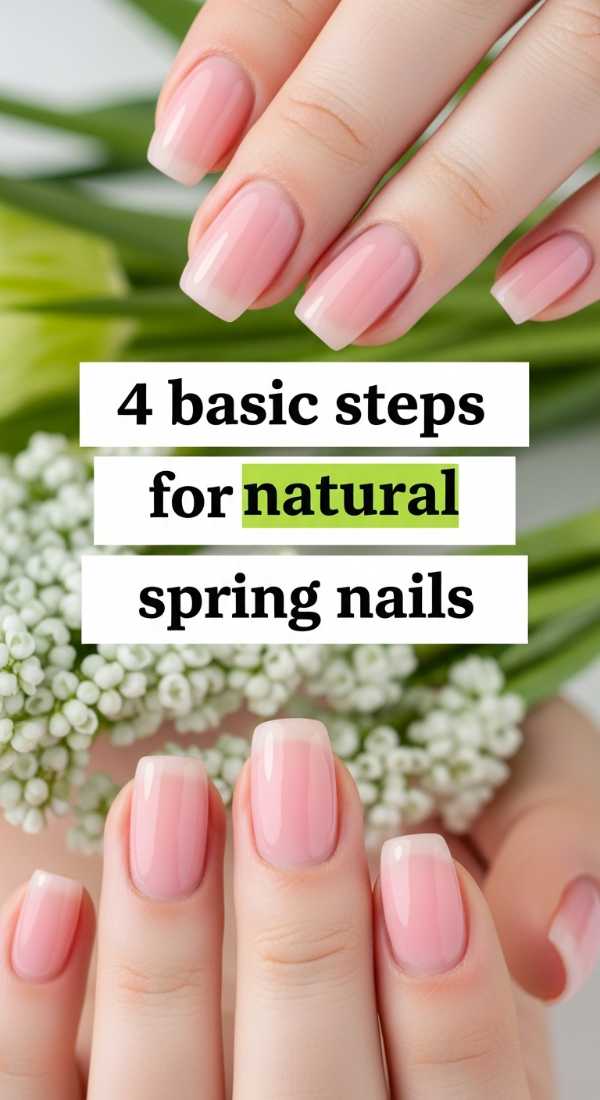 4 Basic Steps For Natural Spring Nails 69fb9885eecdd