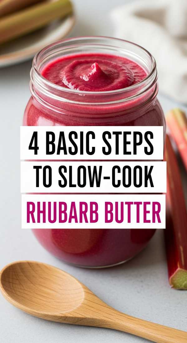 4 Basic Steps To Slow Cook Rhubarb Butter 69fc1910c4efb