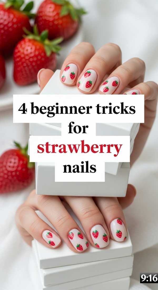 4 Beginner Tricks For Strawberry Nails 6a0059dee4156
