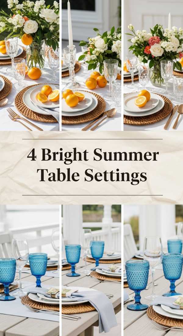 4 Bright Summer Table Settings 6a035a8ee4a59