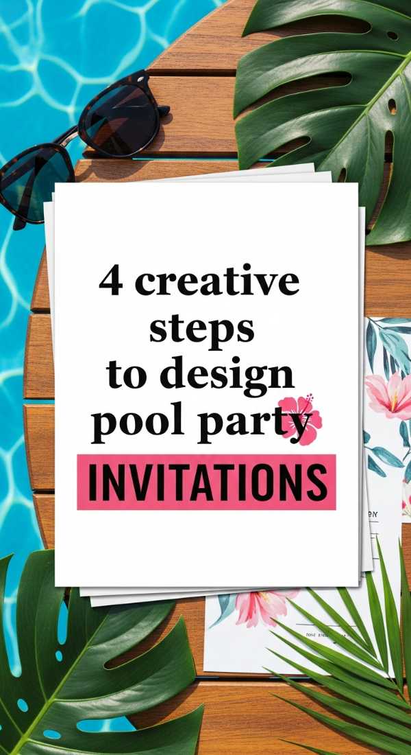 4 Creative Steps To Design Pool Party Invitations 6a18a65f6402f