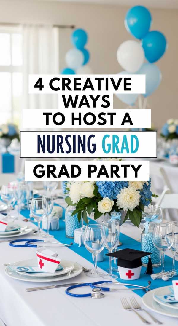 4 Creative Ways To Host A Nursing Grad Party 6a031c27aa0d2