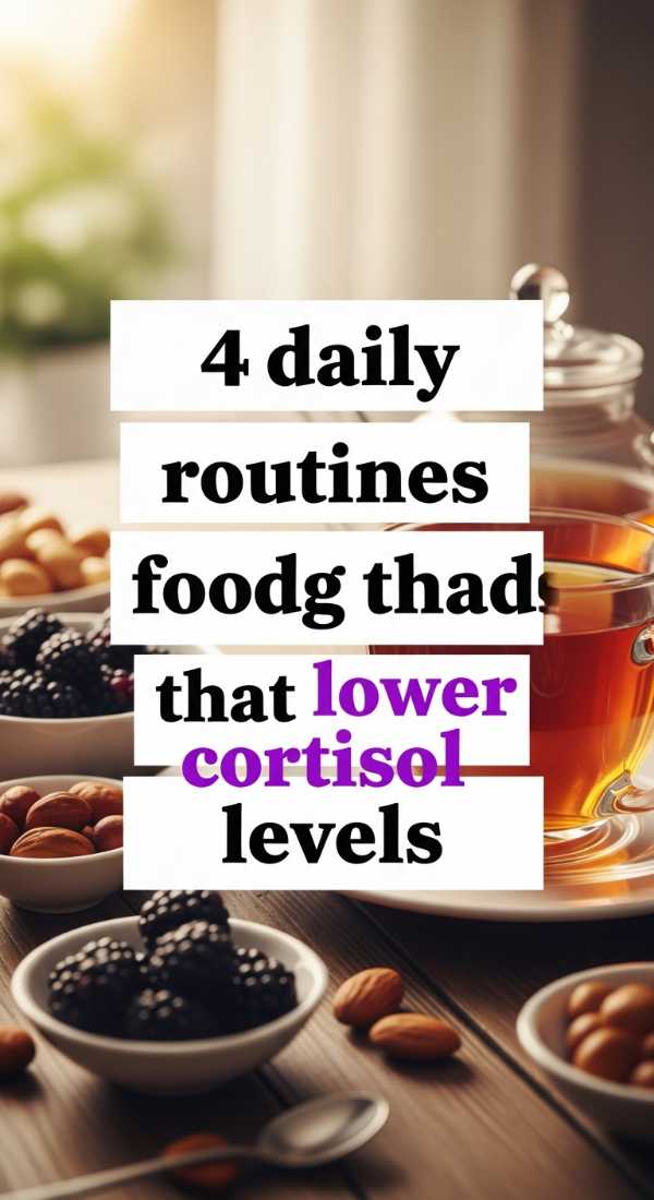4 Daily Routines Using Foods That Lower Cortisol Levels 69f44268863fe