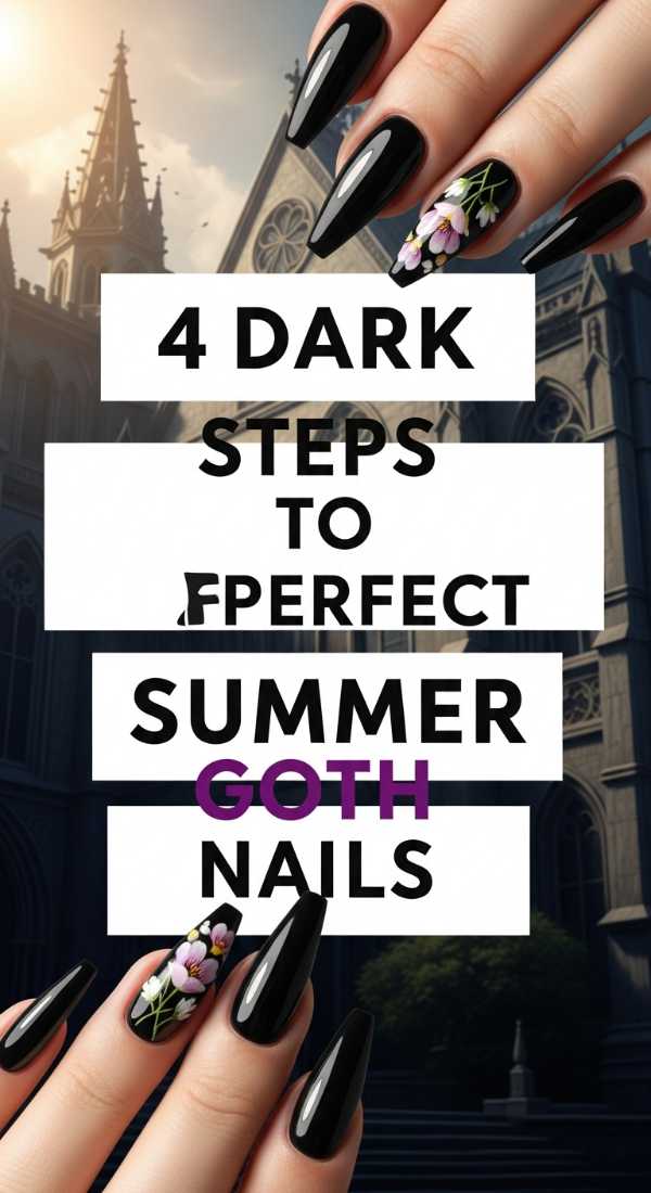 4 Dark Steps To Perfect Summer Goth Nails 6a059f855700b