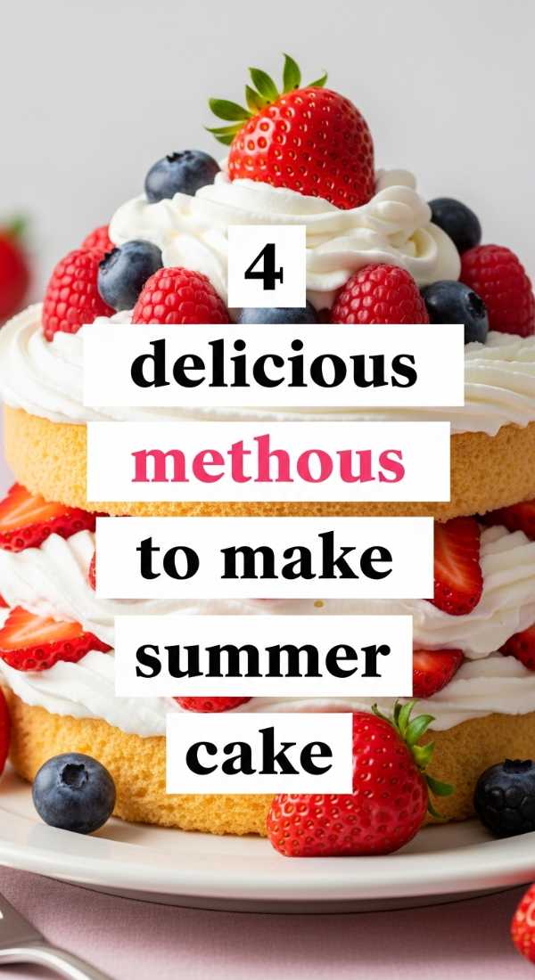 4 Delicious Methods To Make Summer Cake 6a10d09433d73