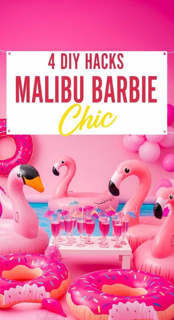 4 Diy Hacks For A Malibu Barbie Birthday Party 69fc269051e92