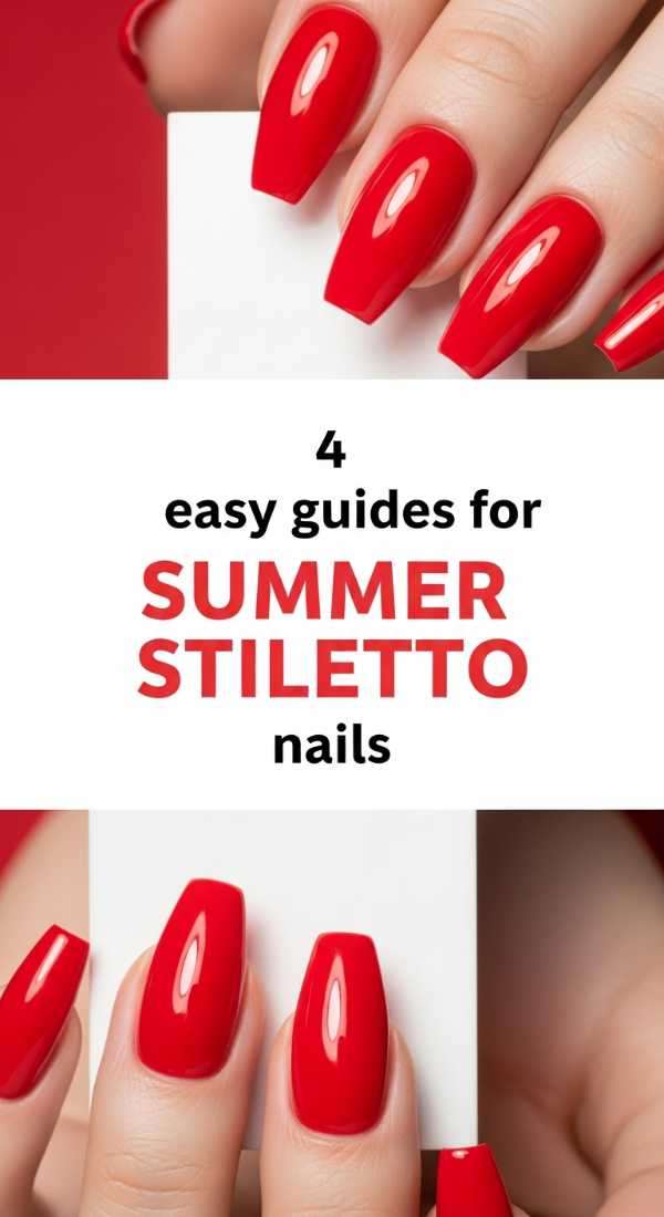 4 Easy Guides For Summer Stiletto Nails 6a059b4059d66