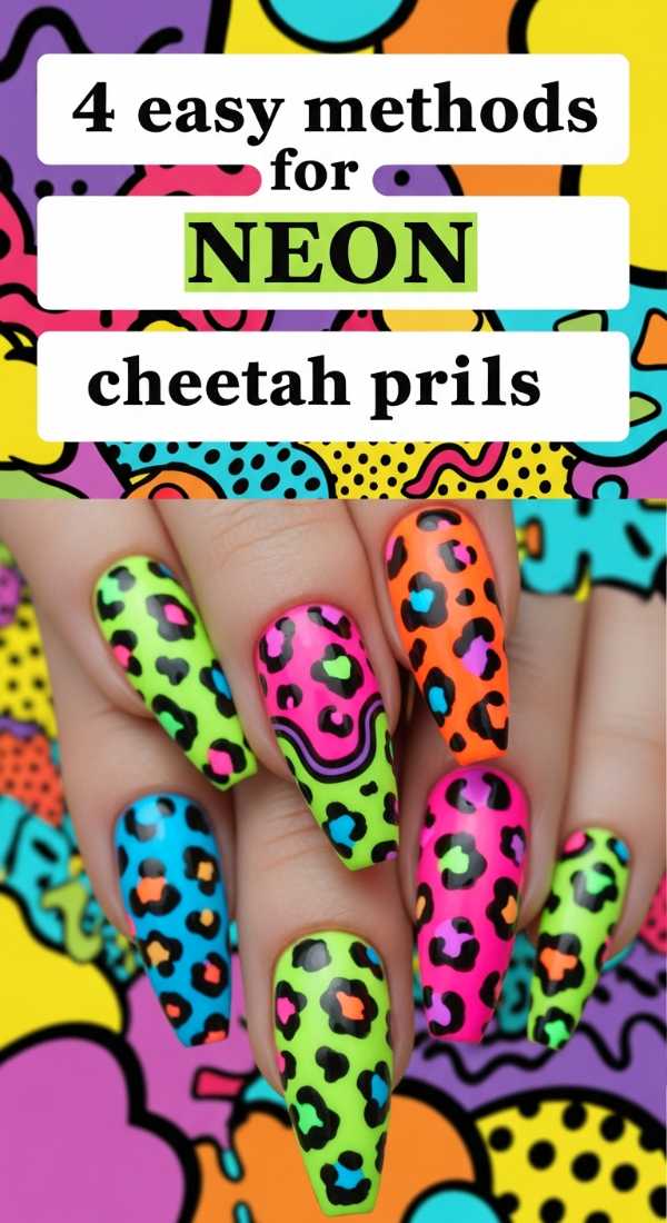 4 Easy Methods For Neon Cheetah Print Nails 6a059f9f14c38