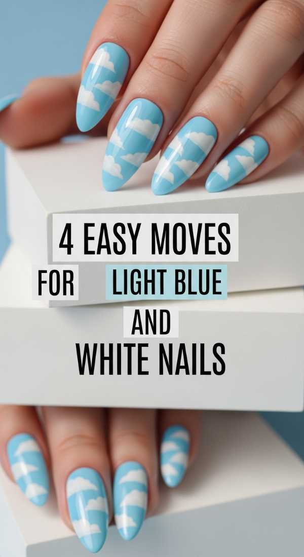4 Easy Moves For Light Blue And White Nails 6a0059d53ef02