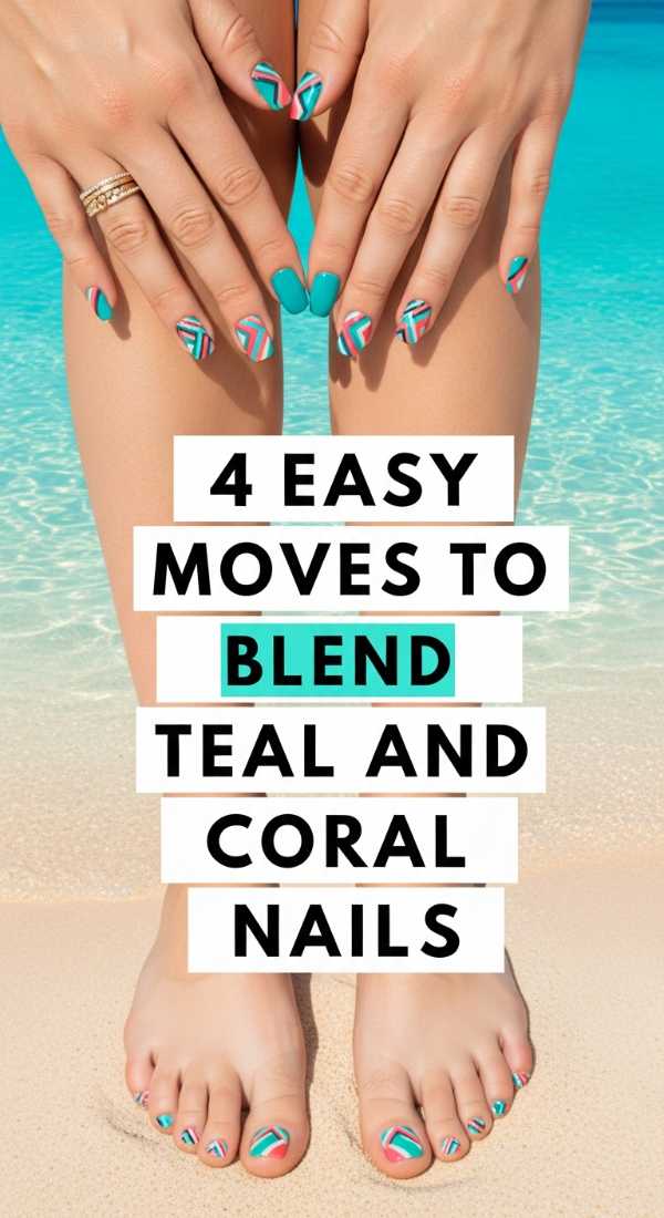 The Mani Manifesto: Your 2026 Ultimate Guide to Nail Shapes, Colors, and Care 4 Easy Moves To Blend Teal And Coral Nails 6a05a134d0808