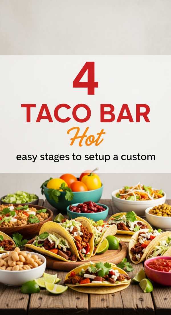 The Grad Party Playbook: Stunning Decor & Stress-Free Planning Tips 4 Easy Stages To Setup A Custom Taco Bar 6a002e39ab4bd