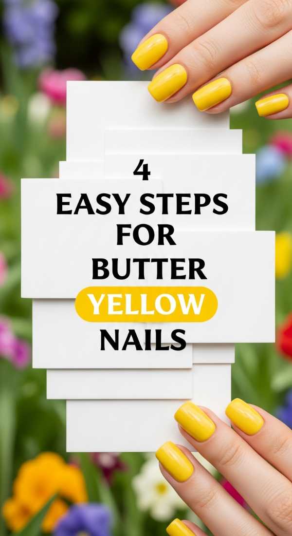 4 Easy Steps For Butter Yellow Nails 69fb9882382ba