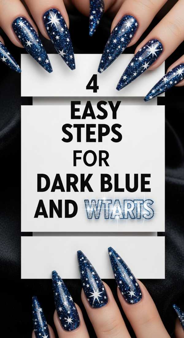4 Easy Steps For Dark Blue And White Stars 69fc7e6656ff8