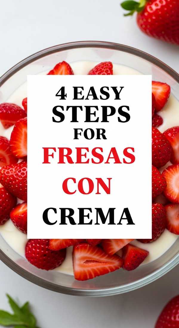 4 Easy Steps For Fresas Con Crema 6a070b7515513