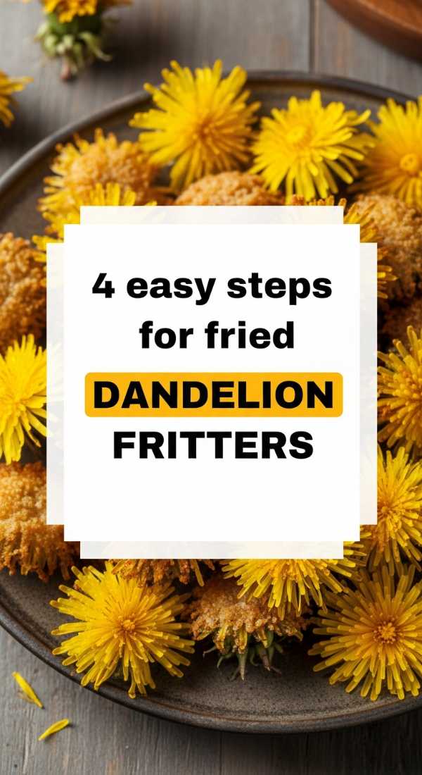 4 Easy Steps For Fried Dandelion Fritters 69f47f59d3bc0