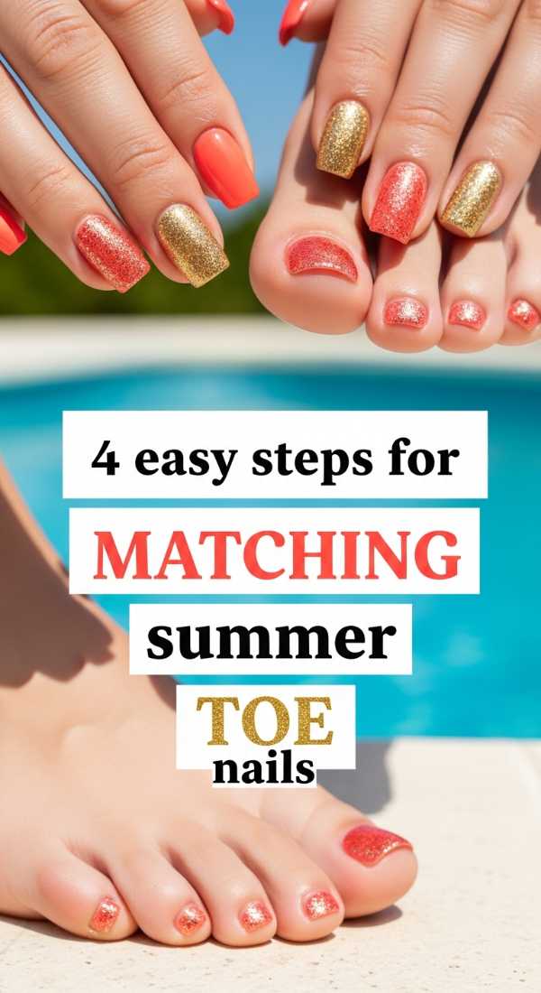 4 Easy Steps For Matching Summer Toe Nails 6a033131dea39