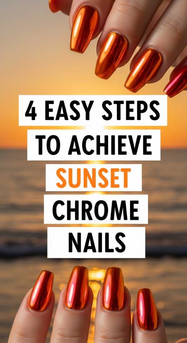4 Easy Steps To Achieve Sunset Chrome Nails 6a059cd8654f6