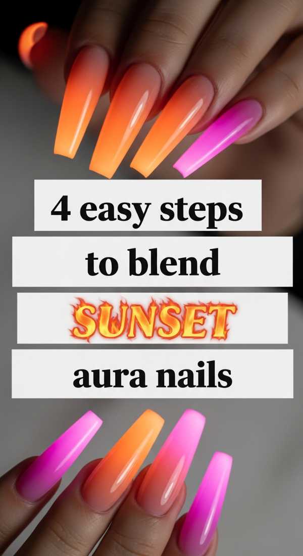 4 Easy Steps To Blend Sunset Aura Nails 6a05999c05cb1