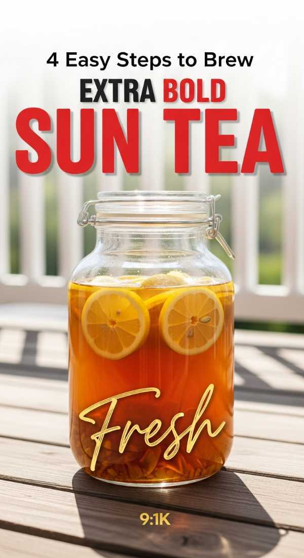 Sizzling Summer Eats: The Best Food and Drink Recipes of the Season 4 Easy Steps To Brew Natural Sun Tea 69fd78cd16988
