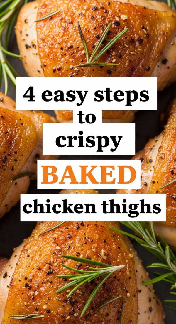 4 Easy Steps To Crispy Baked Chicken Thighs 6a14422f069df