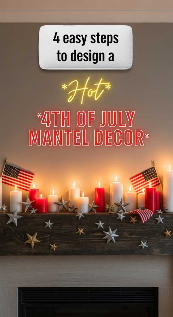 4 Easy Steps To Design A 4th Of July Mantel Decor Display 6a0577baa73b0