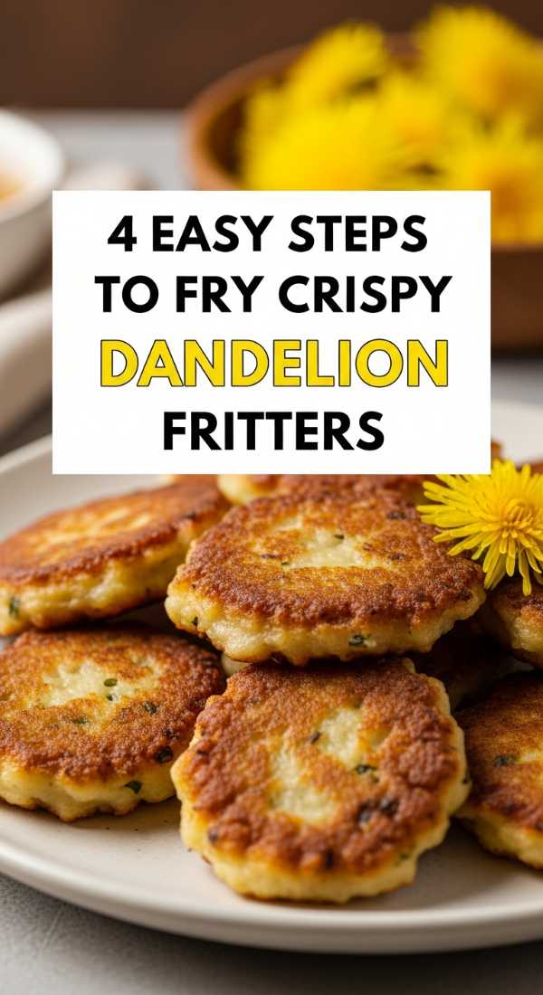 4 Easy Steps To Fry Crispy Dandelion Fritters 69f6f4bc421d9