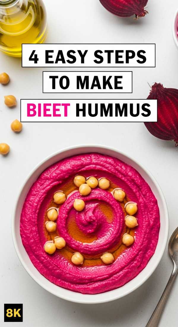 4 Easy Steps To Make Beet Hummus 6a0423827cec4