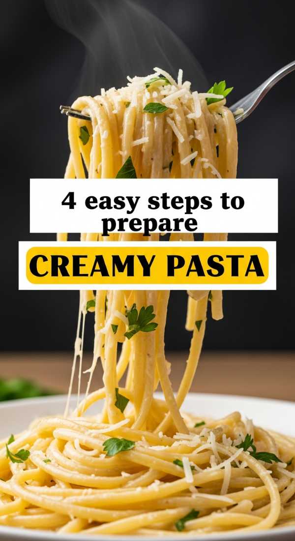 4 Easy Steps To Prepare Creamy Pasta 69f44258b3c21