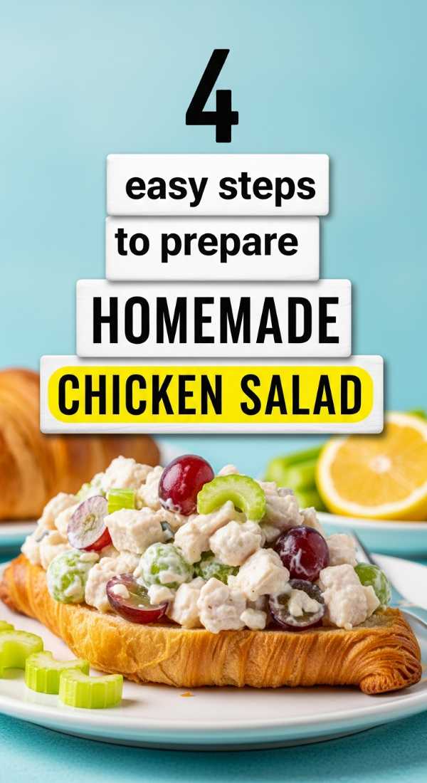 4 Easy Steps To Prepare Homemade Chicken Salad 6a06bc7cef755