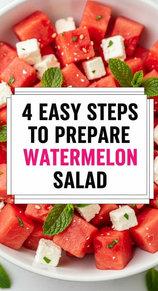4 Easy Steps To Prepare Watermelon Salad 6a06e6e93958b
