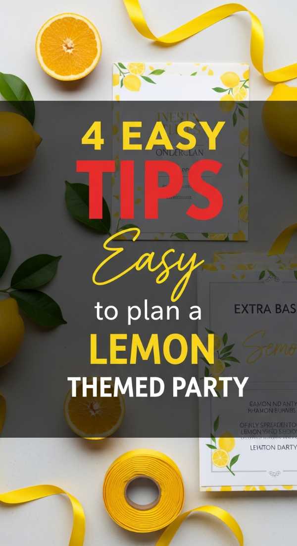 4 Easy Tips To Plan A Lemon Themed Party 69fae90cad40a