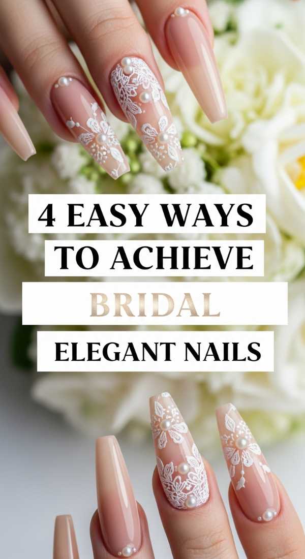 4 Easy Ways To Achieve Bridal Elegant Nails 6a1a9963c4678