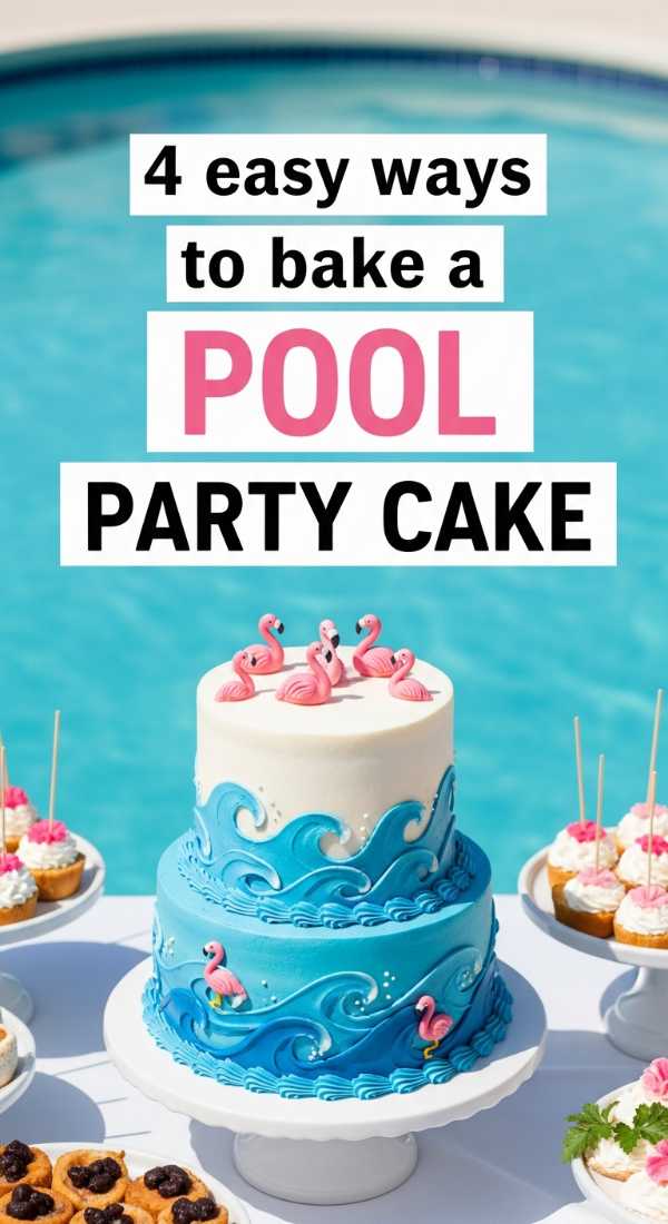 4 Easy Ways To Bake A Pool Party Cake 6a18a6a34813d