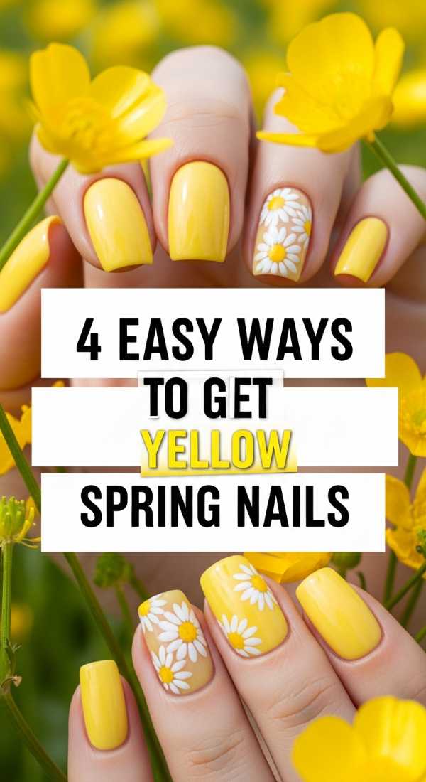 4 Easy Ways To Get Yellow Spring Nails 6a059f6d4d9d7