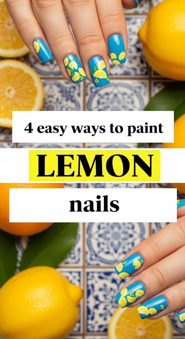 4 Easy Ways To Paint Lemon Nails 6a059b5275b4a