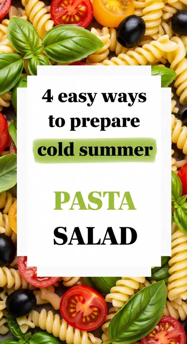 4 Easy Ways To Prepare Cold Summer Pasta Salad 6a0706d561de0