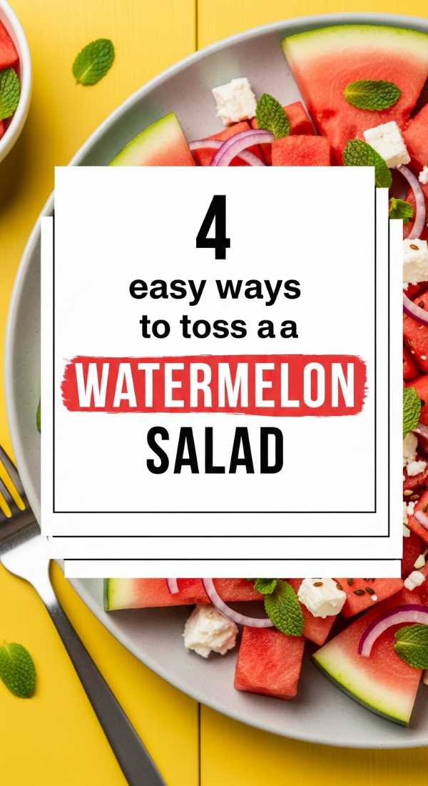4 Easy Ways To Toss A Watermelon Salad 6a06cbcd8d5e2